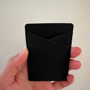 Black Leather Card Holder